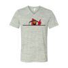 White Marble Unisex Jersey Short-Sleeve V-Neck T-Shirt Thumbnail