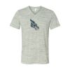 White Marble Unisex Jersey Short-Sleeve V-Neck T-Shirt Thumbnail