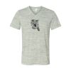 White Marble Unisex Jersey Short-Sleeve V-Neck T-Shirt Thumbnail