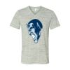 White Marble Unisex Jersey Short-Sleeve V-Neck T-Shirt Thumbnail