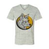 White Marble Unisex Jersey Short-Sleeve V-Neck T-Shirt Thumbnail