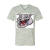 White Marble Unisex Jersey Short-Sleeve V-Neck T-Shirt Thumbnail