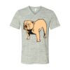 White Marble Unisex Jersey Short-Sleeve V-Neck T-Shirt Thumbnail