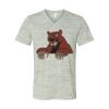 White Marble Unisex Jersey Short-Sleeve V-Neck T-Shirt Thumbnail