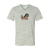 White Marble Unisex Jersey Short-Sleeve V-Neck T-Shirt Thumbnail