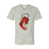 White Marble Unisex Jersey Short-Sleeve V-Neck T-Shirt Thumbnail