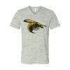 White Marble Unisex Jersey Short-Sleeve V-Neck T-Shirt Thumbnail
