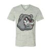 White Marble Unisex Jersey Short-Sleeve V-Neck T-Shirt Thumbnail