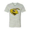 White Marble Unisex Jersey Short-Sleeve V-Neck T-Shirt Thumbnail