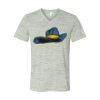 White Marble Unisex Jersey Short-Sleeve V-Neck T-Shirt Thumbnail