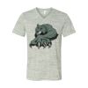 White Marble Unisex Jersey Short-Sleeve V-Neck T-Shirt Thumbnail
