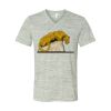 White Marble Unisex Jersey Short-Sleeve V-Neck T-Shirt Thumbnail