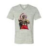 White Marble Unisex Jersey Short-Sleeve V-Neck T-Shirt Thumbnail