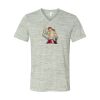 White Marble Unisex Jersey Short-Sleeve V-Neck T-Shirt Thumbnail
