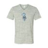 White Marble Unisex Jersey Short-Sleeve V-Neck T-Shirt Thumbnail