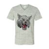 White Marble Unisex Jersey Short-Sleeve V-Neck T-Shirt Thumbnail