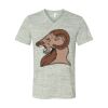 White Marble Unisex Jersey Short-Sleeve V-Neck T-Shirt Thumbnail