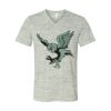 White Marble Unisex Jersey Short-Sleeve V-Neck T-Shirt Thumbnail