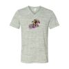 White Marble Unisex Jersey Short-Sleeve V-Neck T-Shirt Thumbnail