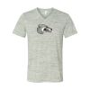 White Marble Unisex Jersey Short-Sleeve V-Neck T-Shirt Thumbnail