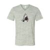 White Marble Unisex Jersey Short-Sleeve V-Neck T-Shirt Thumbnail