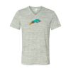 White Marble Unisex Jersey Short-Sleeve V-Neck T-Shirt Thumbnail