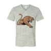 White Marble Unisex Jersey Short-Sleeve V-Neck T-Shirt Thumbnail