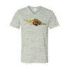 White Marble Unisex Jersey Short-Sleeve V-Neck T-Shirt Thumbnail