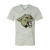 White Marble Unisex Jersey Short-Sleeve V-Neck T-Shirt Thumbnail