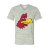 White Marble Unisex Jersey Short-Sleeve V-Neck T-Shirt Thumbnail