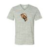 White Marble Unisex Jersey Short-Sleeve V-Neck T-Shirt Thumbnail