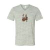 White Marble Unisex Jersey Short-Sleeve V-Neck T-Shirt Thumbnail
