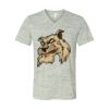 White Marble Unisex Jersey Short-Sleeve V-Neck T-Shirt Thumbnail