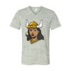 White Marble Unisex Jersey Short-Sleeve V-Neck T-Shirt Thumbnail