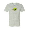 White Marble Unisex Jersey Short-Sleeve V-Neck T-Shirt Thumbnail