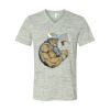 White Marble Unisex Jersey Short-Sleeve V-Neck T-Shirt Thumbnail