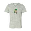 White Marble Unisex Jersey Short-Sleeve V-Neck T-Shirt Thumbnail