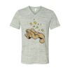 White Marble Unisex Jersey Short-Sleeve V-Neck T-Shirt Thumbnail