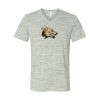 White Marble Unisex Jersey Short-Sleeve V-Neck T-Shirt Thumbnail
