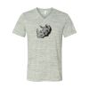 White Marble Unisex Jersey Short-Sleeve V-Neck T-Shirt Thumbnail