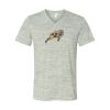 White Marble Unisex Jersey Short-Sleeve V-Neck T-Shirt Thumbnail