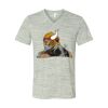 White Marble Unisex Jersey Short-Sleeve V-Neck T-Shirt Thumbnail