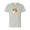 White Marble Unisex Jersey Short-Sleeve V-Neck T-Shirt Thumbnail