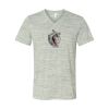 White Marble Unisex Jersey Short-Sleeve V-Neck T-Shirt Thumbnail