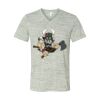 White Marble Unisex Jersey Short-Sleeve V-Neck T-Shirt Thumbnail