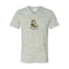 White Marble Unisex Jersey Short-Sleeve V-Neck T-Shirt Thumbnail