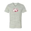 White Marble Unisex Jersey Short-Sleeve V-Neck T-Shirt Thumbnail