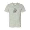 White Marble Unisex Jersey Short-Sleeve V-Neck T-Shirt Thumbnail