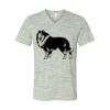 White Marble Unisex Jersey Short-Sleeve V-Neck T-Shirt Thumbnail
