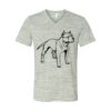 White Marble Unisex Jersey Short-Sleeve V-Neck T-Shirt Thumbnail